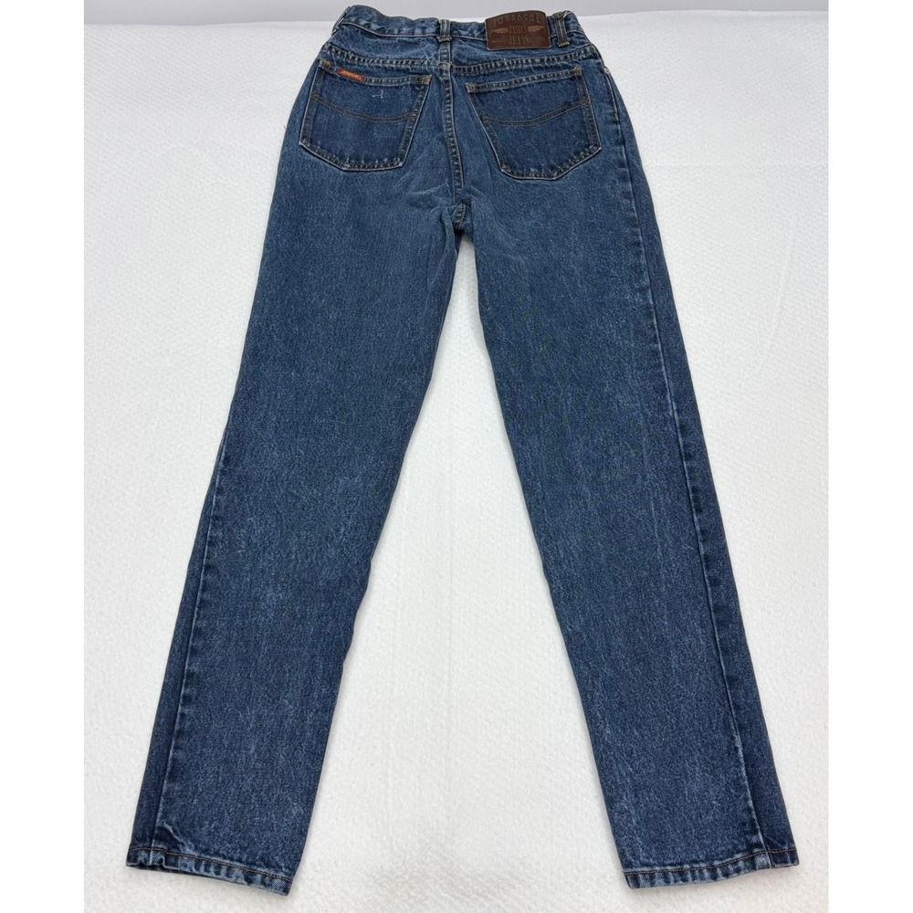 Vintage 90s Jordache Basics High Waisted Straight Leg Mom Jean Dark Wash Sz 9/10 - Picture 8 of 16
